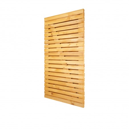 Slatted Contemporary Gate - Oil Treated - Double Sided Square Edge