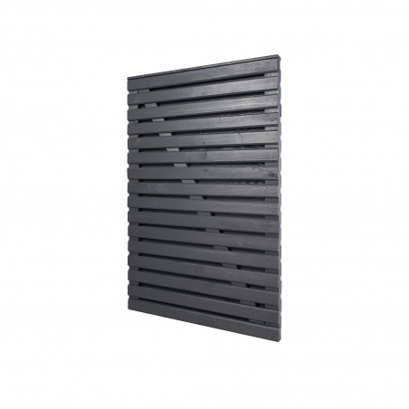 Slatted Contemporary Gate - Painted - Double Sided Chamfered Edge