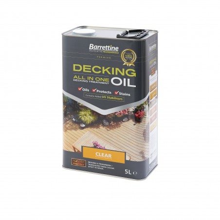 Barrettine Wood Protective Decking Treatment Oil - Clear