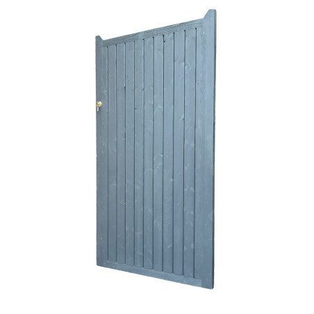 Larch Wood Garden Gate With The Lock - Painted