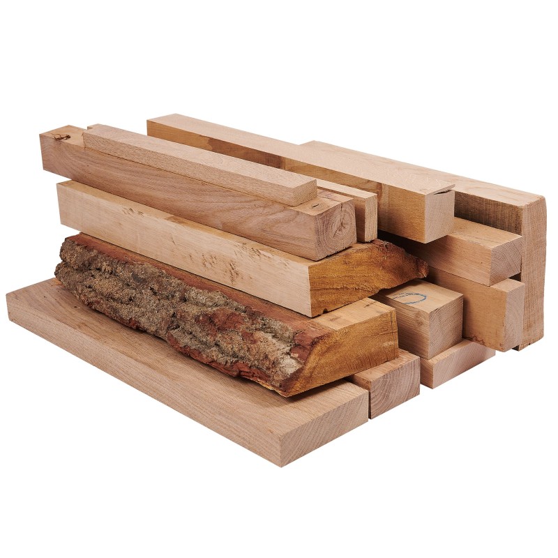 wood offcuts, oak and ash hardwood mixed sizes 25kg