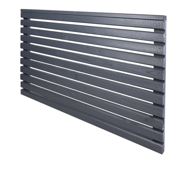 Slatted Contemporary Fence Panel - Painted