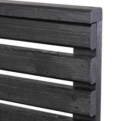 wooden fence panel black ash