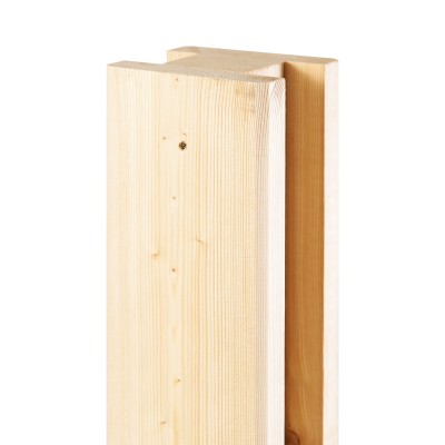 slotted timber fence post