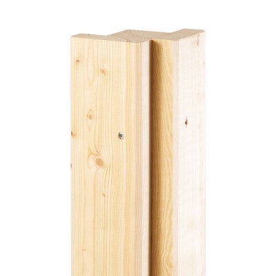slotted timber corner post