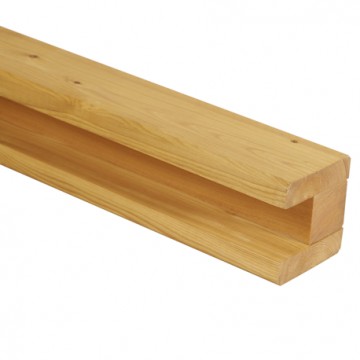 slotted timber end fence post