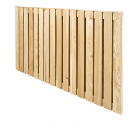 Slatted Contemporary Fence Panel - Vertical Double Sided Chamfered Edge