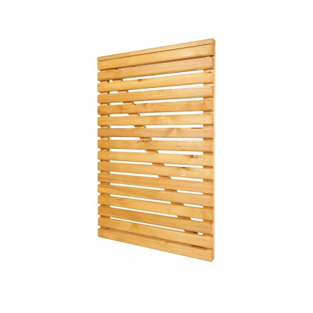 Slatted Contemporary Gate - Oil Treated - Single Sided Chamfered Edge